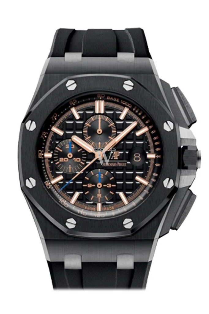 Audemars Piguet Royal Oak Quartz Watch-Black Dial 33mm-67650ST.OO.1261ST.01 - Image 4